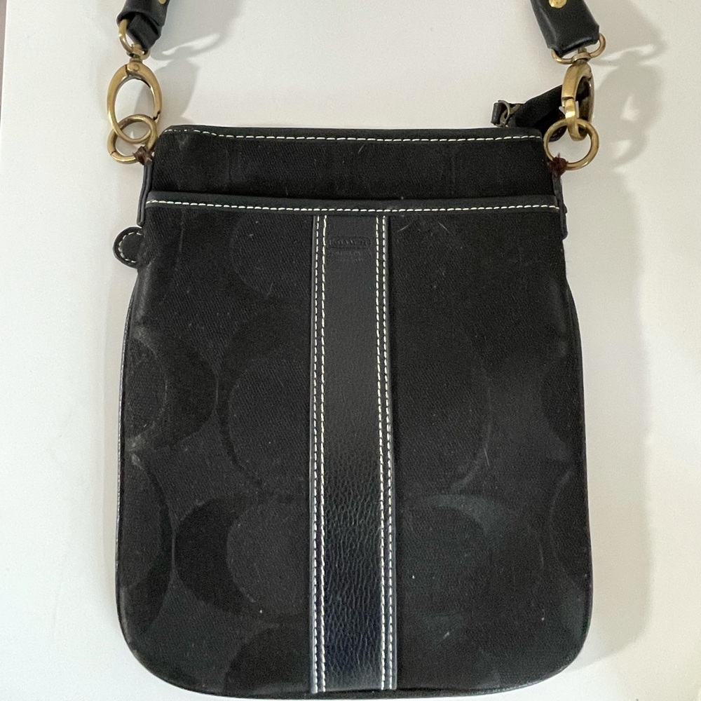 Coach Black Fabric smaller Shoulder Bag